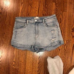 h&m washes denim jean shorts